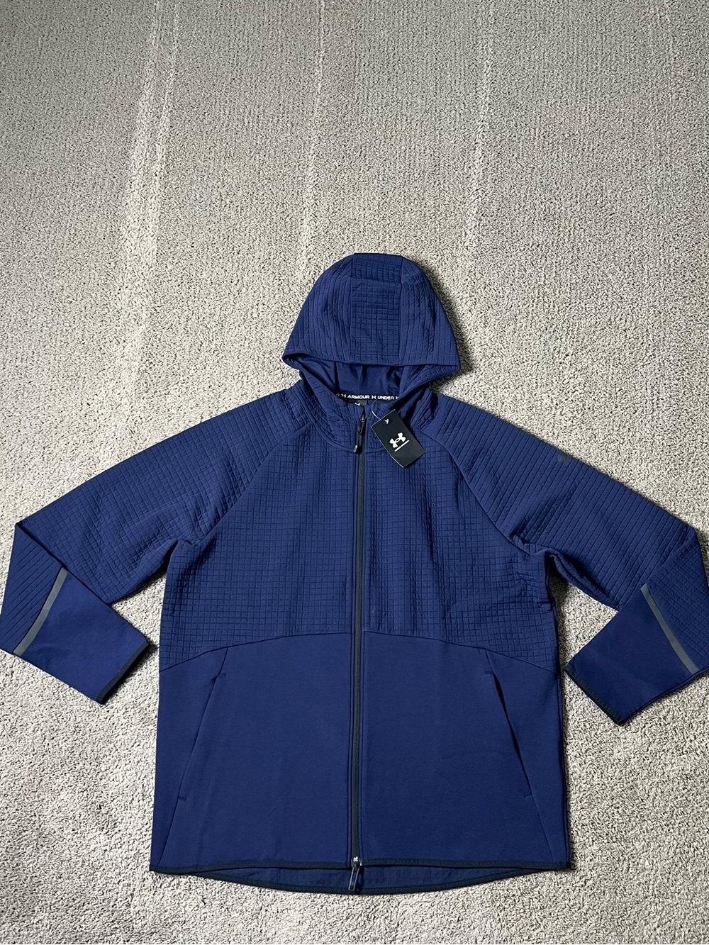 Under Armour Unstoppable Fleece Grid Full-Zip Jacket Men’s Size XL